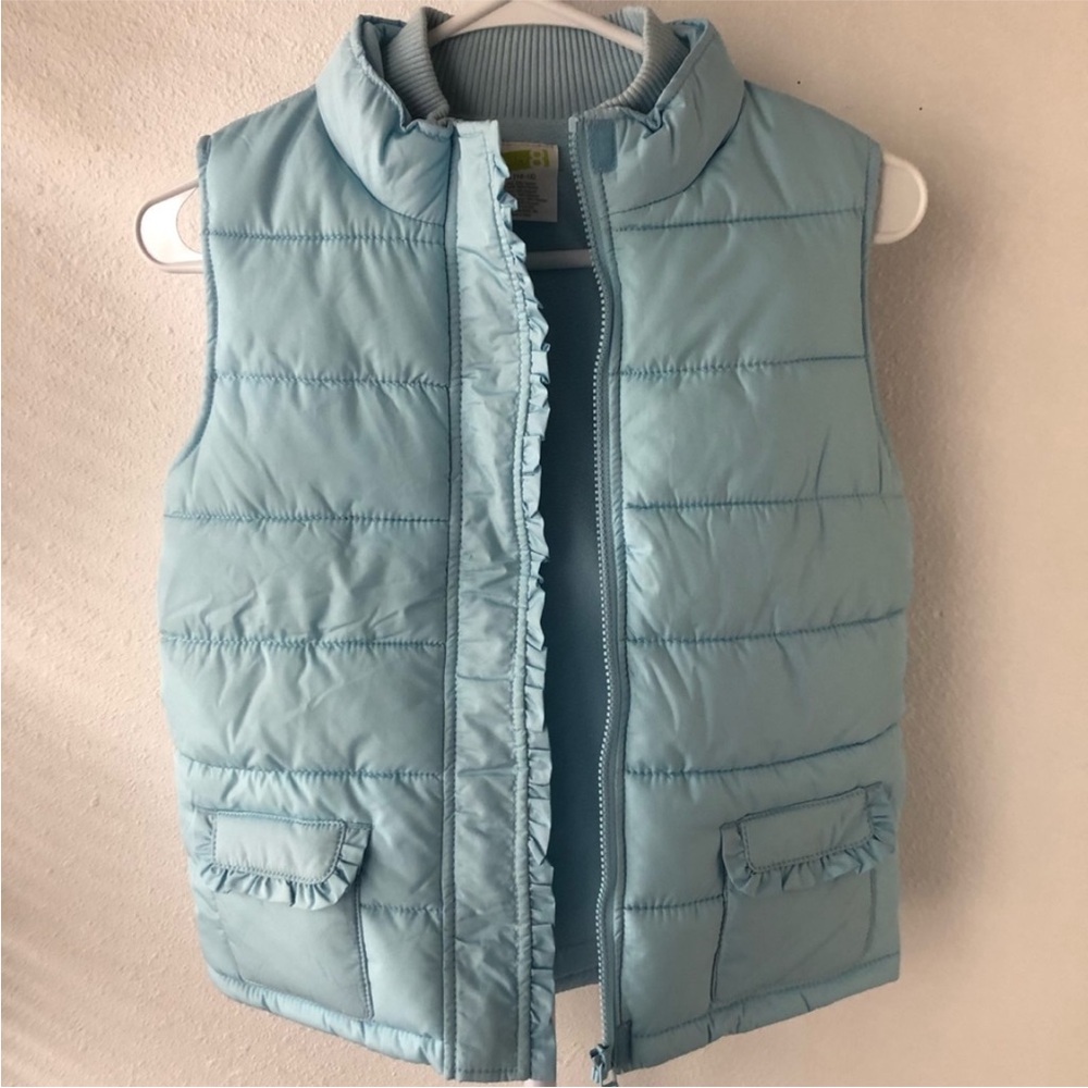 EUC Crazy 8 Sky Blue Quilted Vest